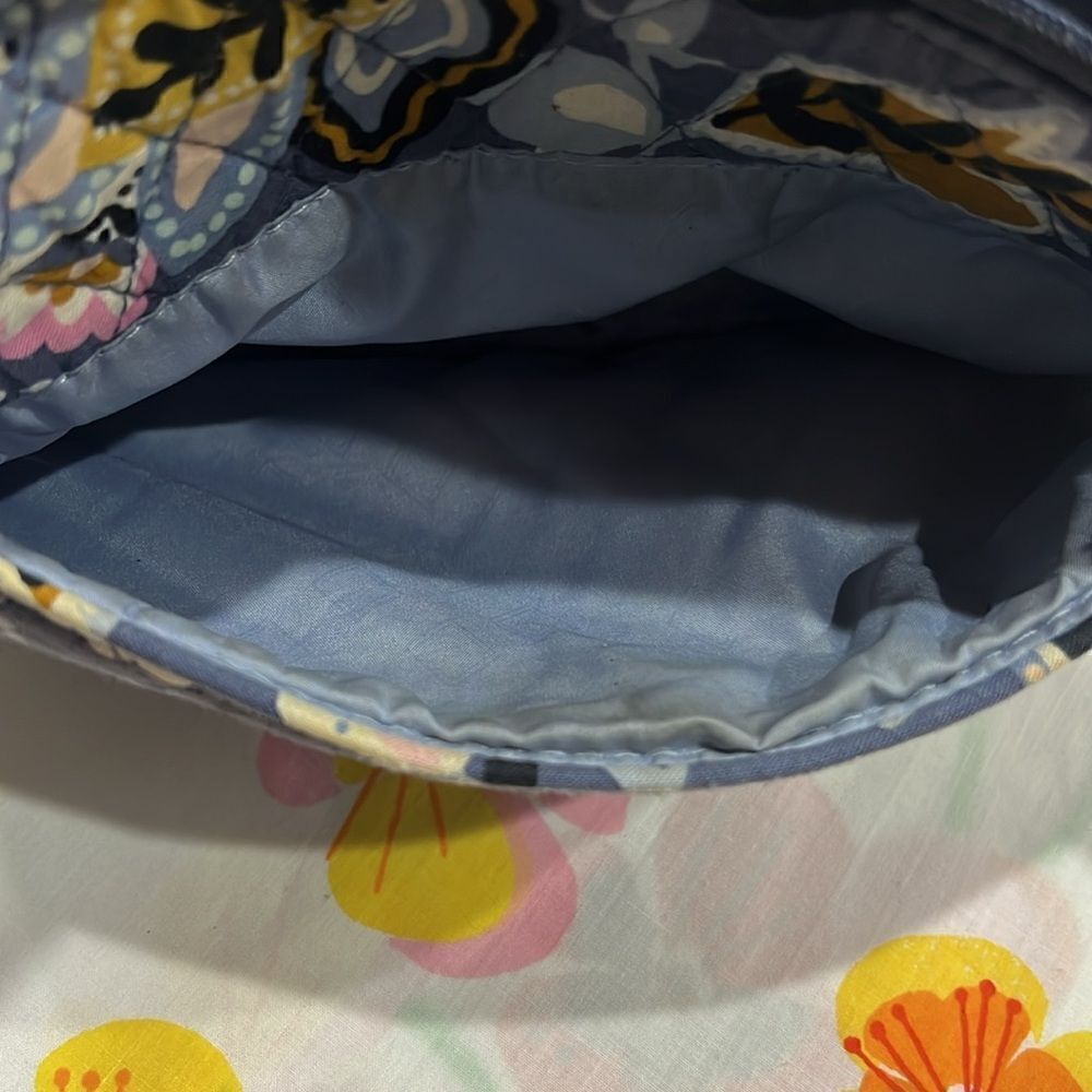 Vera Bradley Charmont Meadow Gray Small Zip Crossbody - Picture 6 of 13